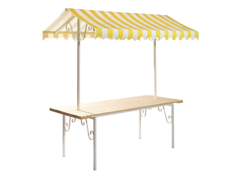 Market stand france yellow/white Market stand france yellow/white